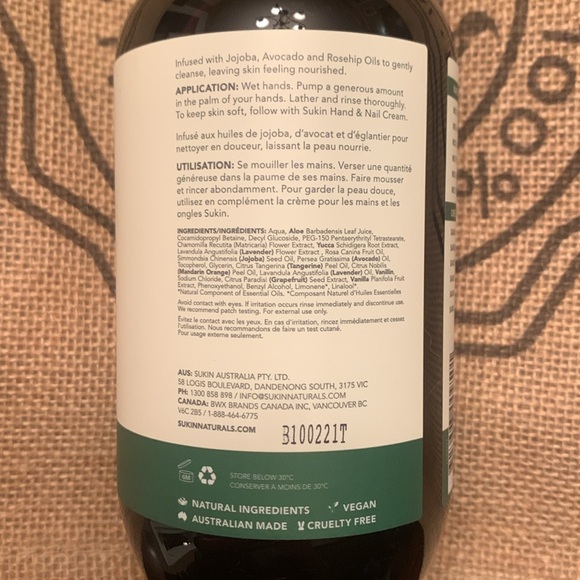 Sukin Australian Signature Cleansing Hand Wash - Picture 4 of 5